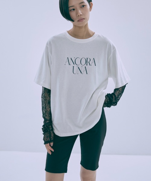 EN NEUME(エンノイム)の「Logo Printed Tee(Tシャツ/カットソー・レディース・ライトベージュ/オフホワイト/ブラウン・FREE)」の20枚目の写真