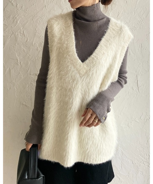 ベストニット　新品未使用 楽天市場】【20％OFF】SALE【M.M.O.07-01】透かし柄網みベスト