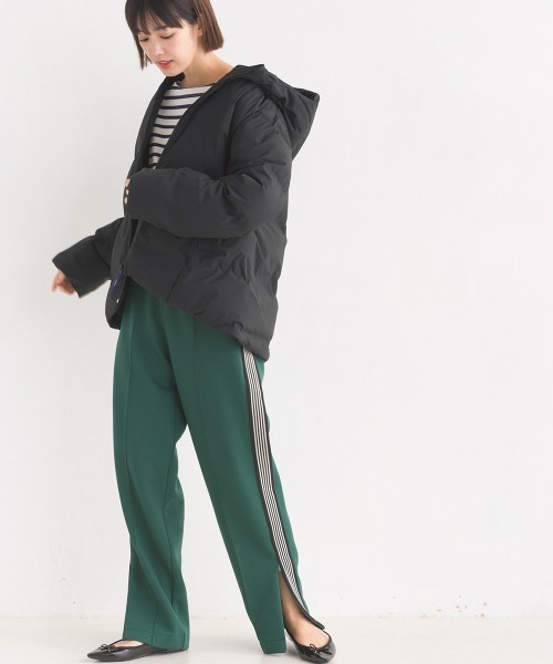 OMNES(オムネス)の「ダンボールニットライン入りトラックパンツ(スウェットパンツ・レディース・グリーン/ベージュ/ブラック・LARGE/MEDIUM)」の16枚目の写真