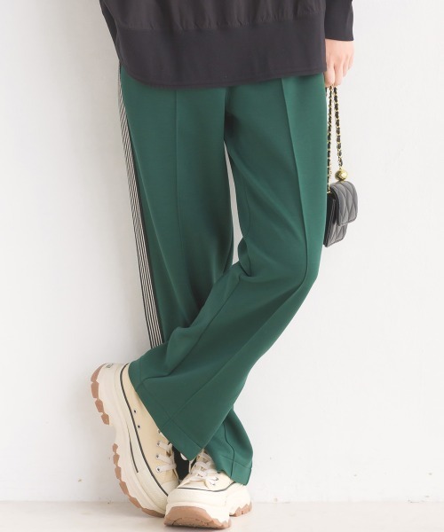 OMNES(オムネス)の「ダンボールニットライン入りトラックパンツ(スウェットパンツ・レディース・グリーン/ベージュ/ブラック・LARGE/MEDIUM)」の18枚目の写真