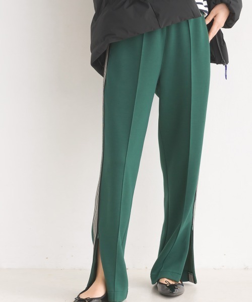 OMNES(オムネス)の「ダンボールニットライン入りトラックパンツ(スウェットパンツ・レディース・グリーン/ベージュ/ブラック・LARGE/MEDIUM)」の15枚目の写真