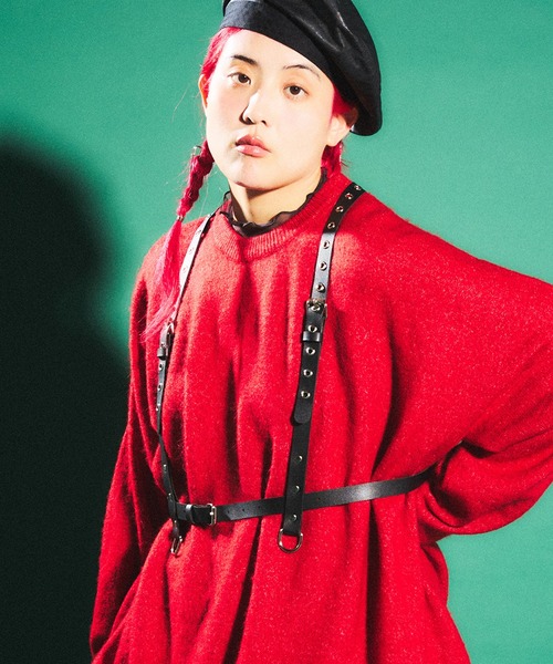 PUNYUS(プニュズ)の「ハトメハーネスベルト(ベルト・レディース・ブラック・2/4)」の5枚目の写真