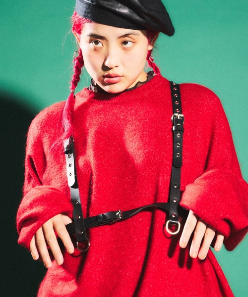 PUNYUS(プニュズ)の「ハトメハーネスベルト(ベルト・レディース・ブラック・2/4)」の6枚目の写真