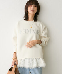 RIVE DROITE | 予約【楽ちんキレイ】メタルロゴダンボールプルオーバー(Tシャツ/カットソー)