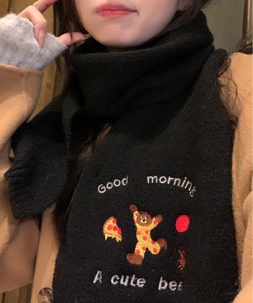 マフラーで仲良しクマ♡冬 くまぬいぐるみ なかよしマフラーくまさん くま|くまぬいぐるみ専門