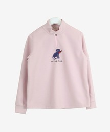フリース長袖ハーフジッププルオーバー