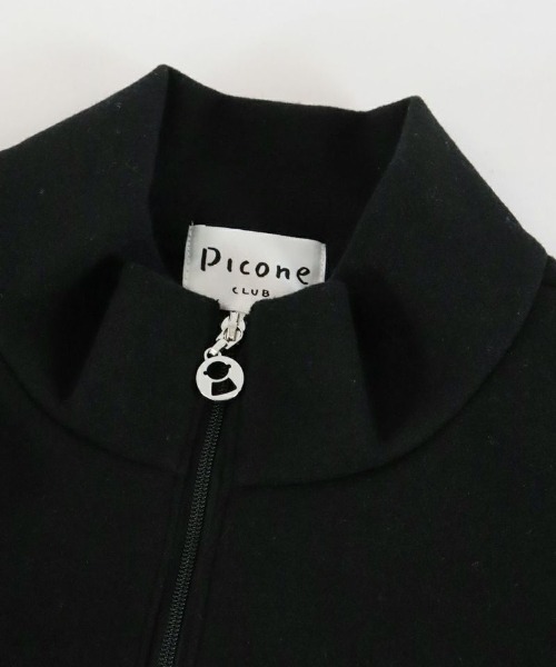 Picone CLUB(ピッコーネクラブ)の「フリース長袖ハーフジッププルオーバー(スウェット・レディース・ブラック/ライトブルー/ピンク/ホワイト・S/M/L)」の9枚目の写真
