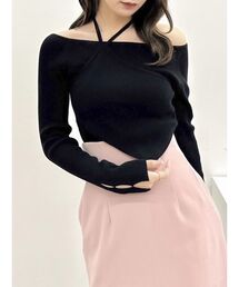 dazzlin | レイヤードオフショルバックリボンニット(ニット/セーター)