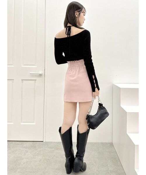 dazzlin（ダズリン）の「レイヤードオフショルバックリボンニット（ニット/セーター・レディース・ブラック/グレー/ブルー・FREE）」の10枚目の写真