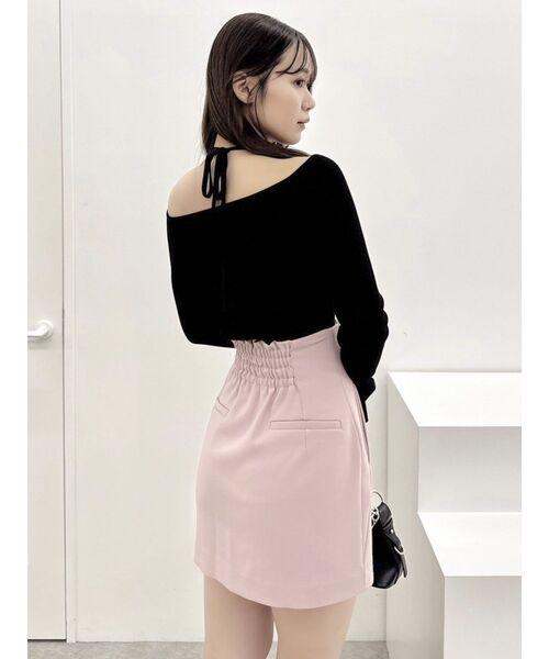 dazzlin（ダズリン）の「レイヤードオフショルバックリボンニット（ニット/セーター・レディース・ブラック/グレー/ブルー・FREE）」の14枚目の写真