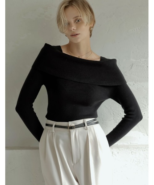 Re:EDIT（リエディ）の「[2024-25 WINTER COLLECTION][オフショル見え