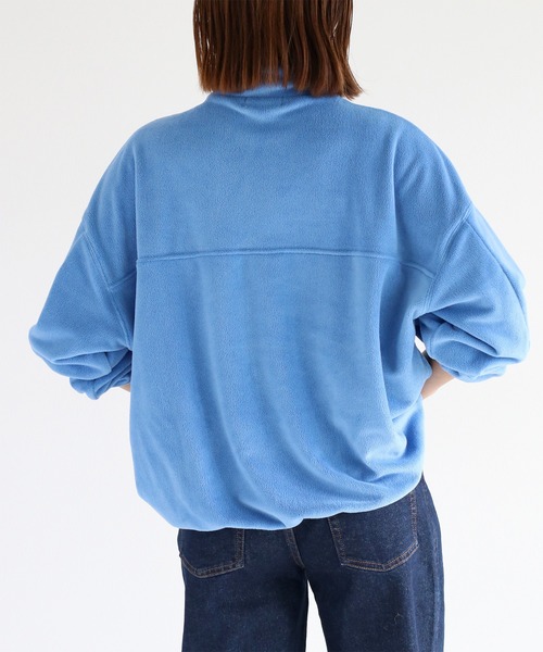 cepo（セポ）の「フリースハイネックプルオーバー（スウェット・レディース・オフホワイト/チャコール/ブルー・M）」の19枚目の写真