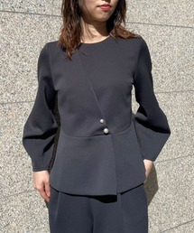 kaene カエン　シャツ ブラウス パールボタンブラウス セットアップ kaene（カエン）の「パールボタンブラウス【セットアップ対応