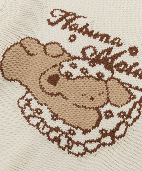 HOOK(フック)の「HOOK -select- マフラー付き犬イラストジャカードニット(ニット/セーター・メンズ・ベージュ/チョコ・LARGE/MEDIUM)」の20枚目の写真