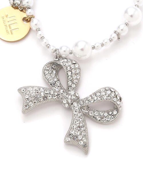 JILL by JILL STUART（ジルバイジルスチュアート）の「パールリボンチャーム（チャーム・レディース・ホワイト・FREE）」の5枚目の写真