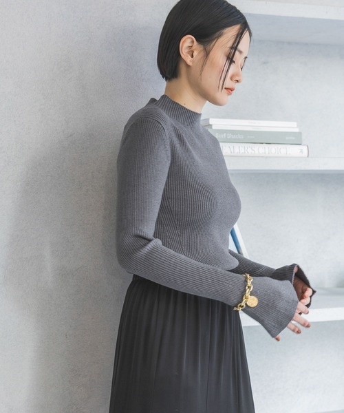 A part by(アパートバイ)の「HGラメハイネックニット(ニット/セーター・レディース・ブラウン/グレー/アイボリー・FREE)」の12枚目の写真