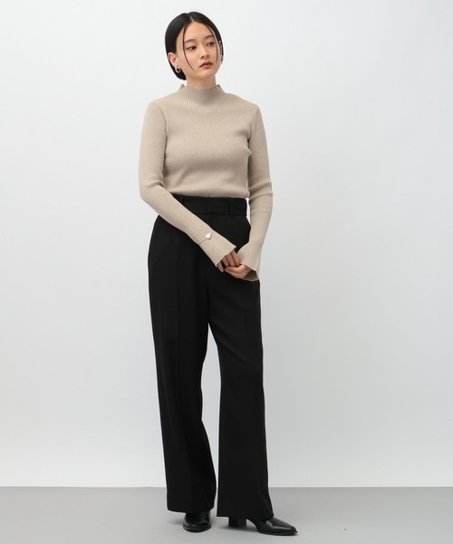 A part by(アパートバイ)の「HGラメハイネックニット(ニット/セーター・レディース・ブラウン/グレー/アイボリー・FREE)」の22枚目の写真