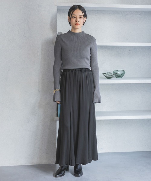 A part by(アパートバイ)の「HGラメハイネックニット(ニット/セーター・レディース・ブラウン/グレー/アイボリー・FREE)」の9枚目の写真