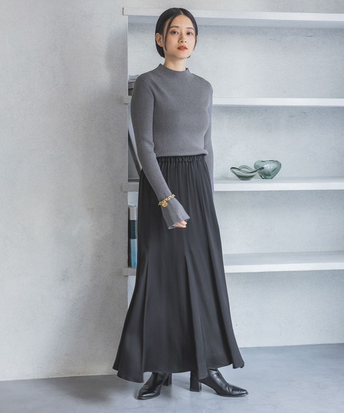 A part by(アパートバイ)の「HGラメハイネックニット(ニット/セーター・レディース・ブラウン/グレー/アイボリー・FREE)」の10枚目の写真