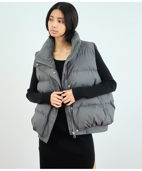 ANAP(アナップ)の「ダウンベスト(ダウンベスト・レディース・グレー/ブラック・FREE)」の10枚目の写真