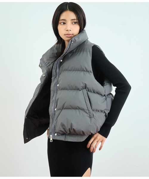 ANAP(アナップ)の「ダウンベスト(ダウンベスト・レディース・グレー/ブラック・FREE)」の11枚目の写真