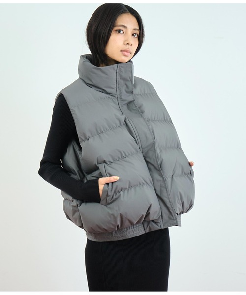 ANAP(アナップ)の「ダウンベスト(ダウンベスト・レディース・グレー/ブラック・FREE)」の12枚目の写真
