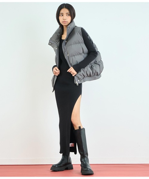 ANAP(アナップ)の「ダウンベスト(ダウンベスト・レディース・グレー/ブラック・FREE)」の14枚目の写真