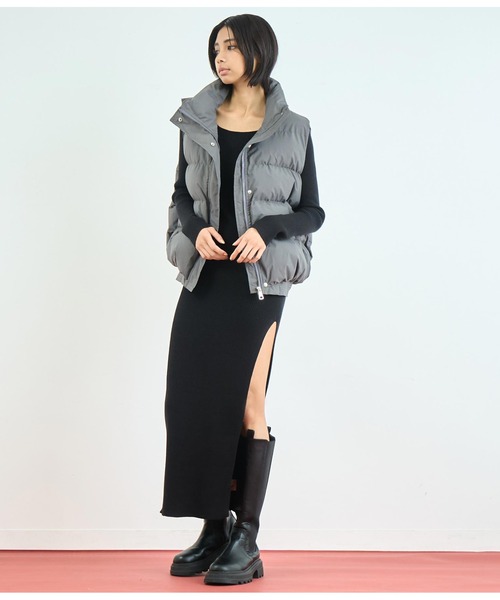 ANAP(アナップ)の「ダウンベスト(ダウンベスト・レディース・グレー/ブラック・FREE)」の15枚目の写真