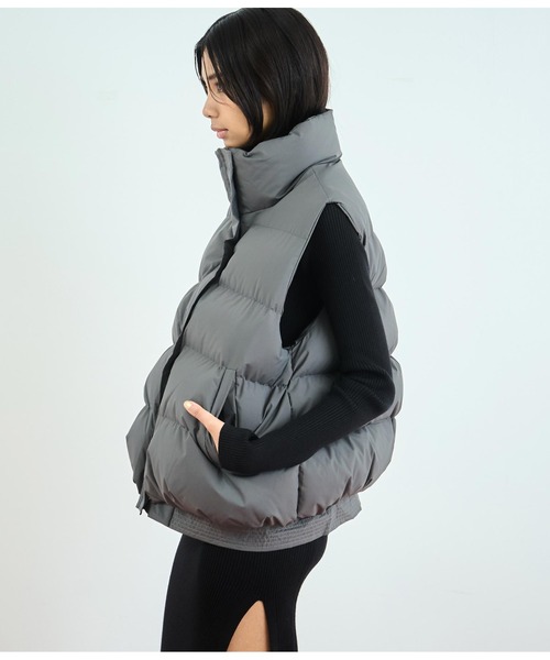 ANAP(アナップ)の「ダウンベスト(ダウンベスト・レディース・グレー/ブラック・FREE)」の16枚目の写真