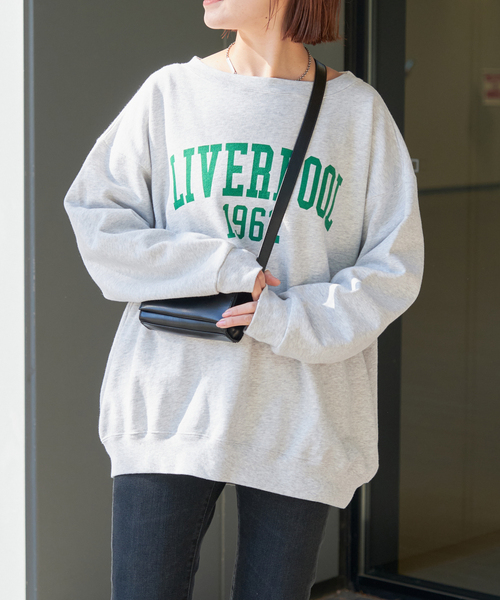 新品Spick&Span スピックアンドスパン ルーズロゴスウェット グレー Spick & Span｜ルーズロゴスウェット | Rakuten Fashion(楽天