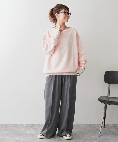 Spick & Span(スピックアンドスパン)の「《WEB限定 / 追加》ルーズロゴスウェット(スウェット・レディース・ライトグレー/ピンク系その他・FREE)」の17枚目の写真