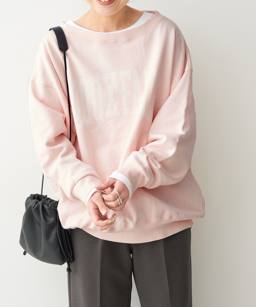 Spick & Span(スピックアンドスパン)の「《WEB限定 / 追加》ルーズロゴスウェット(スウェット・レディース・ライトグレー/ピンク系その他・FREE)」の22枚目の写真