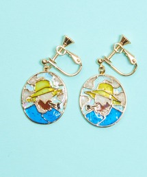 gargle（ガーグル）の「gargle ガーグル：アートシリーズ　ステンドアート３　ゴッホ　ひまわり　自画像　イヤリング（イヤリング）」