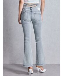 GYDA | NEWハイウエストBACKクロスフレアパンツ(デニムパンツ)