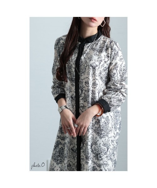 Sawa a la mode（サワアラモード）の「トワルドジュイ風シャツワンピース（ワンピース・レディース・オフホワイト・FREE）」の3枚目の写真