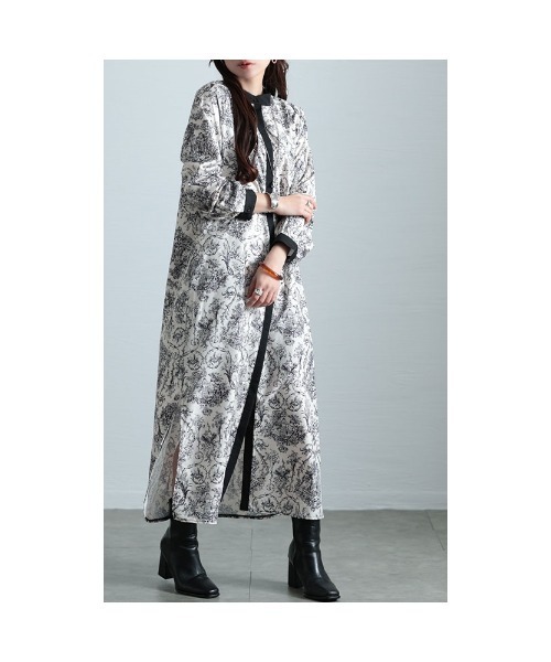 Sawa a la mode（サワアラモード）の「トワルドジュイ風シャツワンピース（ワンピース・レディース・オフホワイト・FREE）」の8枚目の写真