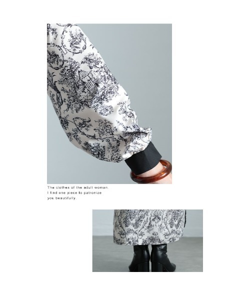 Sawa a la mode（サワアラモード）の「トワルドジュイ風シャツワンピース（ワンピース・レディース・オフホワイト・FREE）」の12枚目の写真