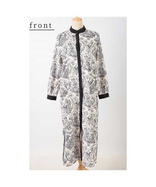 Sawa a la mode（サワアラモード）の「トワルドジュイ風シャツワンピース（ワンピース・レディース・オフホワイト・FREE）」の20枚目の写真