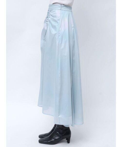 MERCURYDUO（マーキュリーデュオ）の「オーロラ箔プリントドロストスカート（スカート・レディース・ブルー/アイボリー・MEDIUM/SMALL）」の15枚目の写真