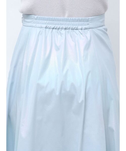 MERCURYDUO（マーキュリーデュオ）の「オーロラ箔プリントドロストスカート（スカート・レディース・ブルー/アイボリー・MEDIUM/SMALL）」の17枚目の写真