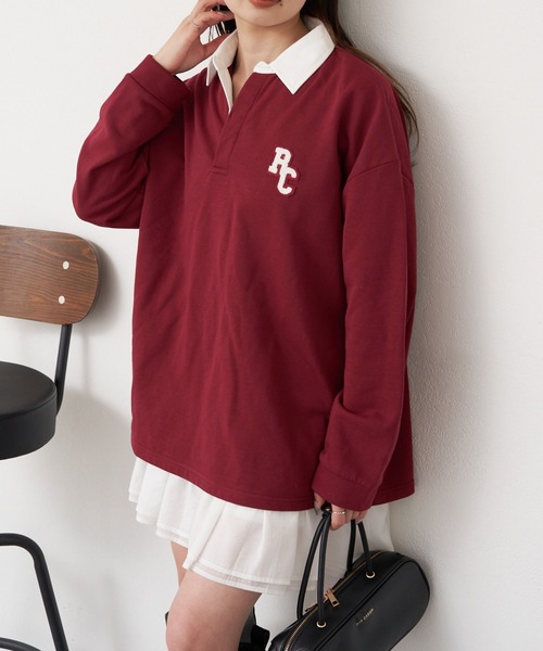 RAY CASSIN（レイカズン）の「【2025SS】ラグビーシャツ　/　ポロシャツ（Tシャツ/カットソー・レディース・アイボリー/ホワイト系その他2/レッド/ネイビー・FREE）」の19枚目の写真