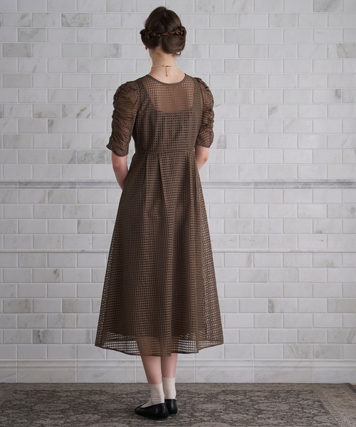 BONLECILL noir ボンルシール2wayシアードレス りり BONLECILL noir ドレス 「BONLECILL noir」2wayシアー切替