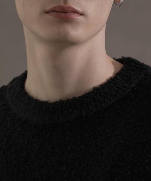 LUCY（ルーシー）の「LUCY/ブークレジャガードニットプルオーバー（ニット/セーター・メンズ・ブラック・MEDIUM/LARGE）」の3枚目の写真