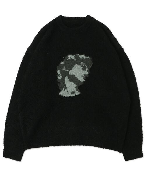 LUCY（ルーシー）の「LUCY/ブークレジャガードニットプルオーバー（ニット/セーター・メンズ・ブラック・MEDIUM/LARGE）」の12枚目の写真