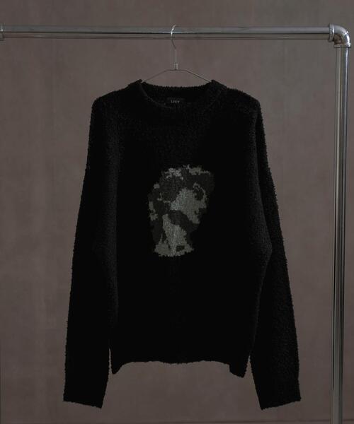 LUCY（ルーシー）の「LUCY/ブークレジャガードニットプルオーバー（ニット/セーター・メンズ・ブラック・MEDIUM/LARGE）」の11枚目の写真