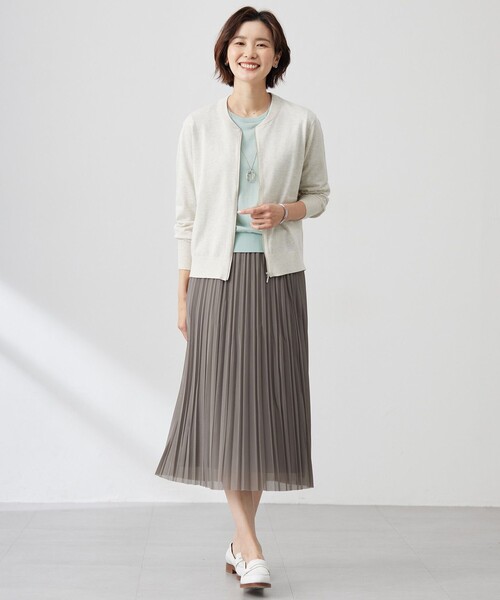 J.PRESS(ジェイプレス)の「【洗える】BASIC HT COTTON クールネック プルオーバー(ニット/セーター・レディース・ネイビー系/ライトグリーン系/オレンジ系/ベージュ系・T15/T13)」の13枚目の写真
