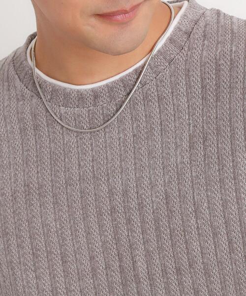 THE SHOP TK （ザ ショップ ティーケー ）の「シルバーアソートチェーンネックレス ユニセックス（ネックレス・メンズ・シルバー系/シルバー系1・00）」の6枚目の写真