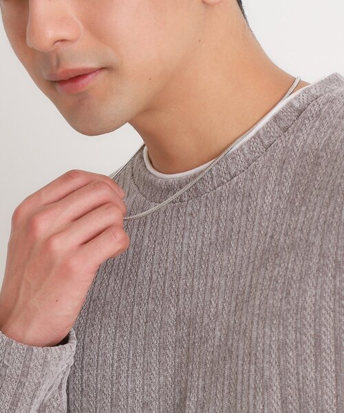 THE SHOP TK （ザ ショップ ティーケー ）の「シルバーアソートチェーンネックレス ユニセックス（ネックレス・メンズ・シルバー系/シルバー系1・00）」の7枚目の写真