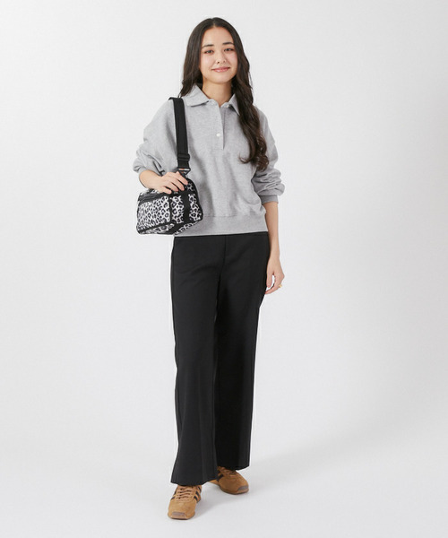 ■LeSportsac■MINI DUFFEL CROSSBODY ニュートラルレオパード SMALL BUCKET BAGニュートラルレオパード（クロスボディ