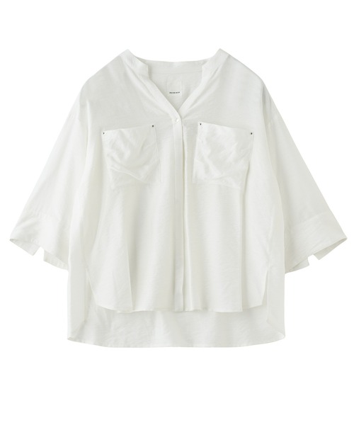 ROSE BUD(ローズバッド)の「SKIPPER BLOUSE(シャツ/ブラウス・レディース・イエロー/ホワイト/ブラック/パープル・ONE SIZE)」の1枚目の写真